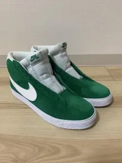 Nike グリーン/ホワイト ハイカットスニーカー