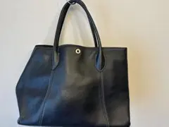 UNITED ARROWS レザートート ネイビー 大容量 A4 肩掛け