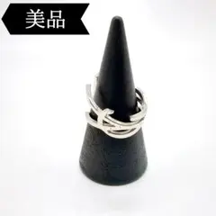 ◇聖羅蘭巴黎◇金屬/鴉片/戒指/銀色/指環