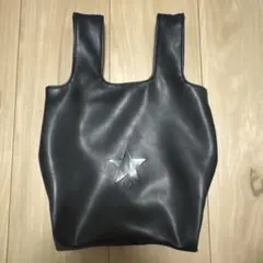 コンバーストウキョウ　黒　エコレザー 2WAY ショッピングバッグ