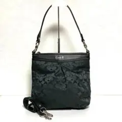 ★美品★COACH コーチ 2wayバッグ サテンキャンバス 黒 F20111