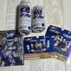 ゴールデンカムイ サッポロビール缶、ダンボール切り抜き、ミニクリアファイルセット
