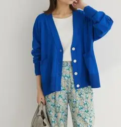 ☆新品☆グリーンパークス 長袖 カーディガン♪ブルー