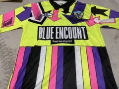 蛍光イエロー BLUE ENCOUNT サッカーメッシュTシャツ