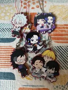 鬼滅の刃　ラバーストラップ　５点