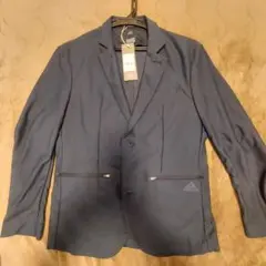 adidas ネイビー テーラードジャケット