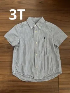 【美品】Ralph Lauren ストライプ ポロシャツ 3T