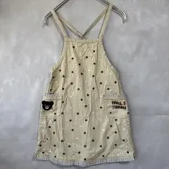 ダブルB ミキハウス 120 ジャンパースカート サロペット女の子 ガールズくま
