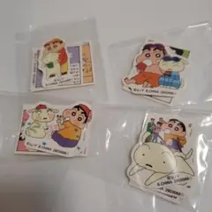 クレヨンしんちゃんコミックスあそーとコレクションC賞フレークシール4種まとめ売り