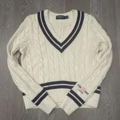 【最終価格】ラルフローレン☆ピンクポニー クリッケットセーター　チルデンニット