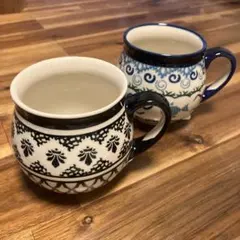 ポーリッシュポタリー ポーランド食器 スープカップ 2個セット