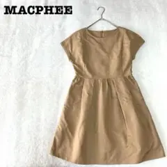 DE0644【マカフィー】ひざ丈ワンピース【38】フレア フレンチスリーブのサムネイル