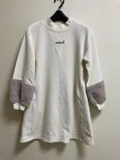 GU ファー付きスウェットワンピース　130
