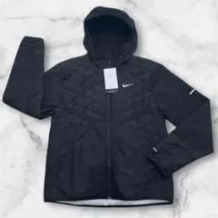 ナイキ ランニングジャケット中綿ジャケット　メンズ　M ブラックランニングウェア
