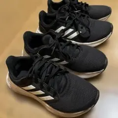 adidas ブラック スニーカー2足セット