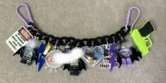 じゃらじゃらチェーン　バッグチャーム　キーホルダー　ライト付き
