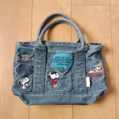 スヌーピー　 デニム　トートバッグ　ROOTOTE