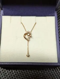 Vendome Aoyama K18 PG ダイヤ ネックレス