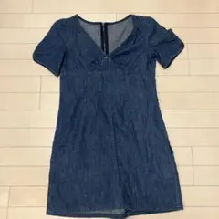 デニムロンパース　インディゴ