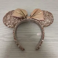 ミッキー耳カチューシャ ゴールド スパンコール