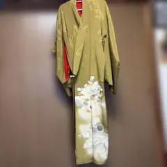 着物 衣装 鳳凰 刺繍 大衆演劇 舞台 舞踊 踊り 立役 子供用 帯セット 