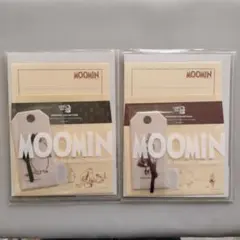 ムーミン展限定フレグランスグリーティングカード 2점 세트
