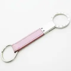 BVLGARI ブルガリ ブルガリ リングキーホルダー カーフ ピンク
