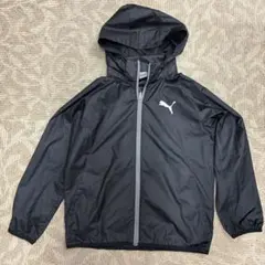美品 PUMA プーマ フード付き ウインドブレーカー ブラック 140