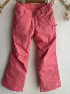 【美品】【バートン】スノーウェアボトムス　キッズS 120㎝　ピンク