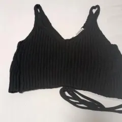 Khalita ブラックニットベスト
