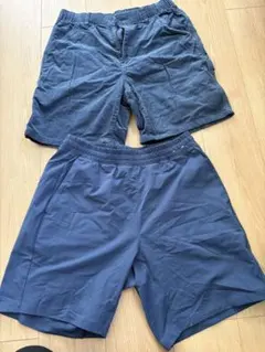 ネイビー カーゴショートパンツ サイドポケット付き