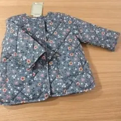ダグつき　H&M 花柄キルティングジャケット 92サイズ