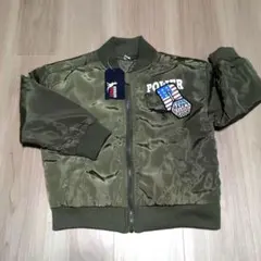 DOLLY RIBBON アウターMA-1中綿入りアップリケ付き❢　110