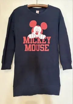 裏起毛 ひざ丈ワンピース