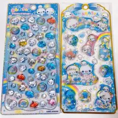 ぷくぷくあわわちゃん　シール　2個セット　平成レトロ
