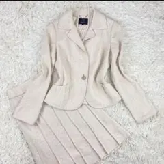 23区 フォーマルセットアップ セレモニースーツ ツイード ミドル丈 シルク混