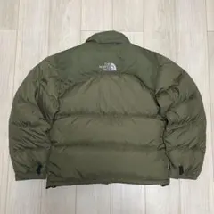 【美品、カーキ】THENORTHFACE ヌプシダウンセンターロゴND01586