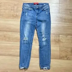 GOGO STAR ダメージデニムパンツ　ズボン　ブルー