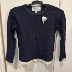 ネイビー ニット