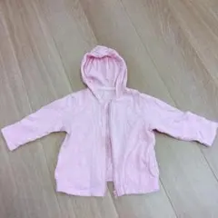 ピンク フード付き パーカー　サイズ90 薄手