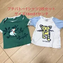 PETIT BATEAU Tシャツ2枚セット 18m/81cm