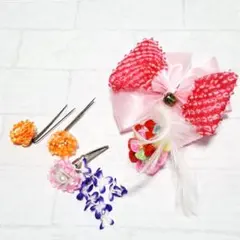 イベントに◎ 和装キッズ髪飾りセット