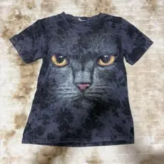 Rock Yeah 猫　プリント Tシャツ Lサイズ　アニマル　ダイダイ