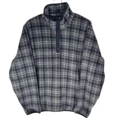 【LANDS' END】fleece boa jacket snap t M