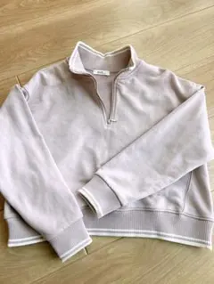 earth music&ecology ハーフZIPラインプルオーバー