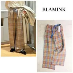 BLAMINK ブラミンク シルク リネン ウェスト ドロー パンツ - メルカリ