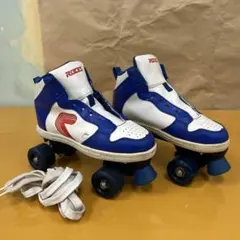 ヴィンテージ ローラースケート レトロ ディスコ レインボー 70s 80s