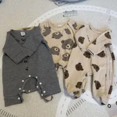 ロンパース　0-1Mサイズ　3枚セット