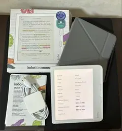 Kobo Libra Colour 本体、カバー、画面フィルム添付済