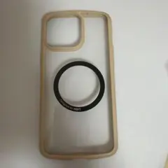 iPhone15 PRO MAX ケース　ベージュ　MagSafeマグネット付